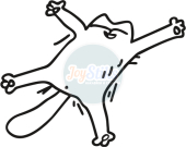 Кот Саймона прыгает от радости